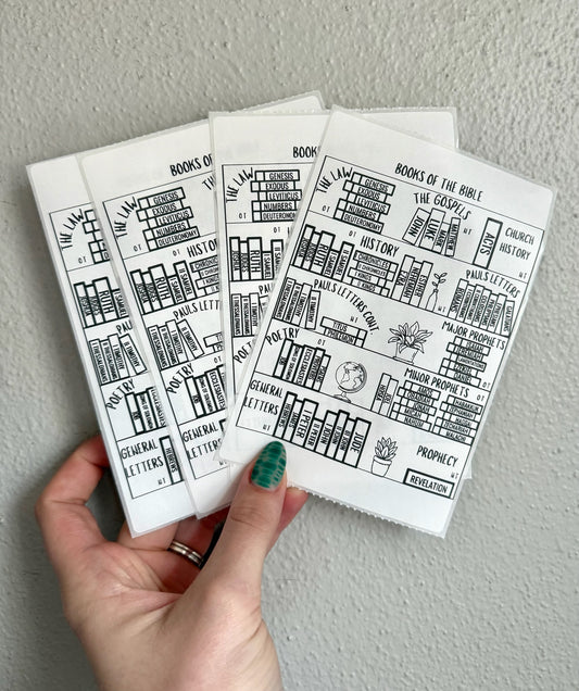 Books Of The Bible Tracker Sticker - Educational Stickers for Reading and Learning